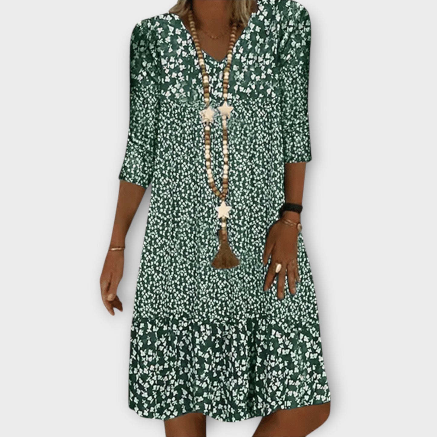 Isla | Women's Cozy Dress with V-Neck