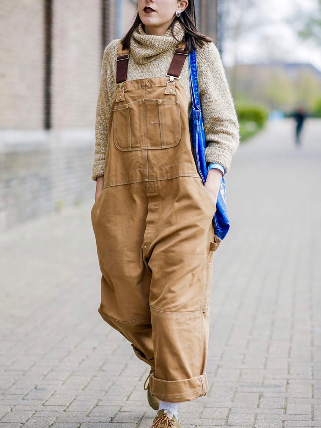 Doris | Women's Relaxed Stylish Canvas Jumpsuit with Pockets