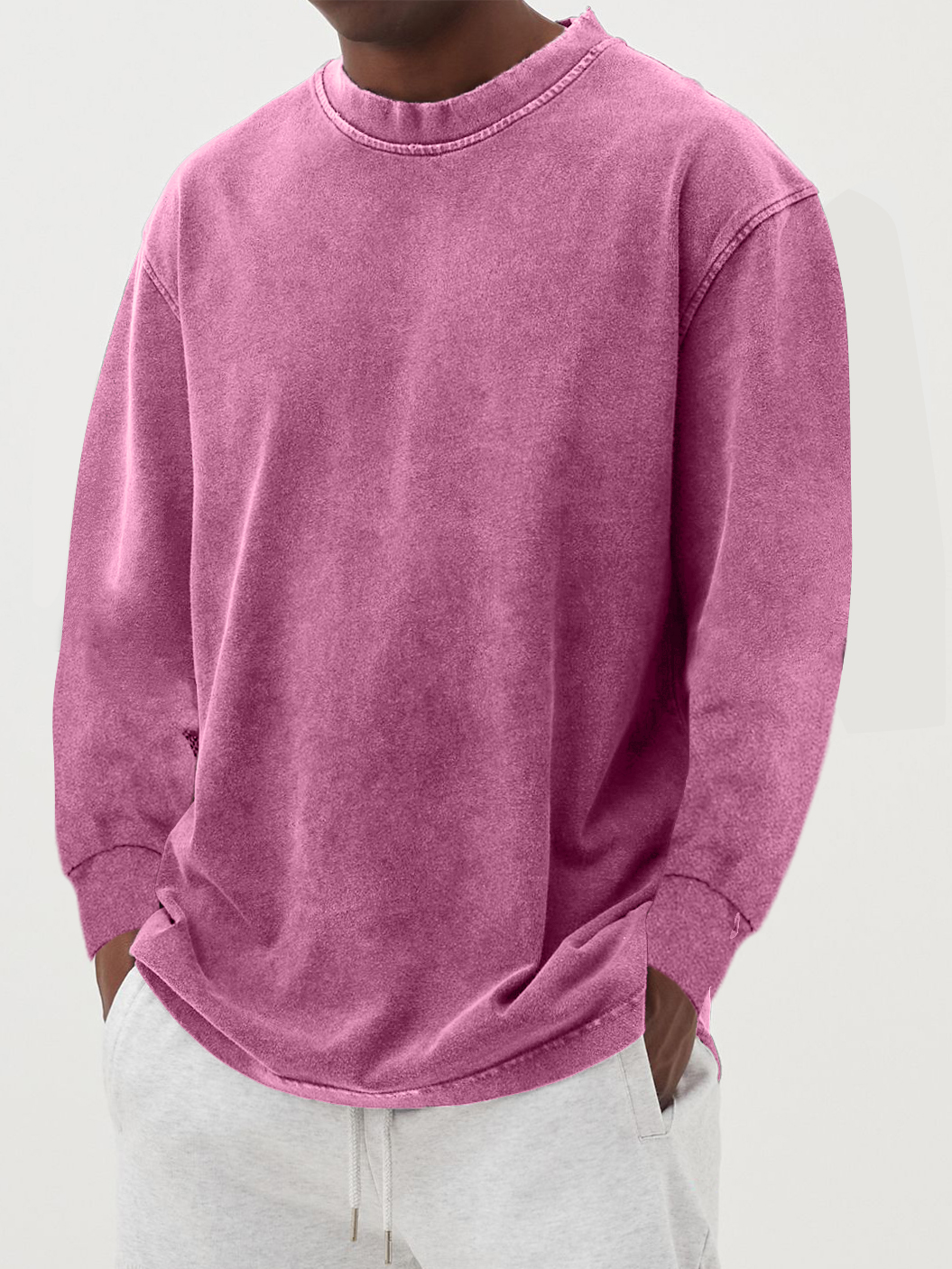 Cristiano | Men's Longline Relaxed Modern Long Sleeve Shirt