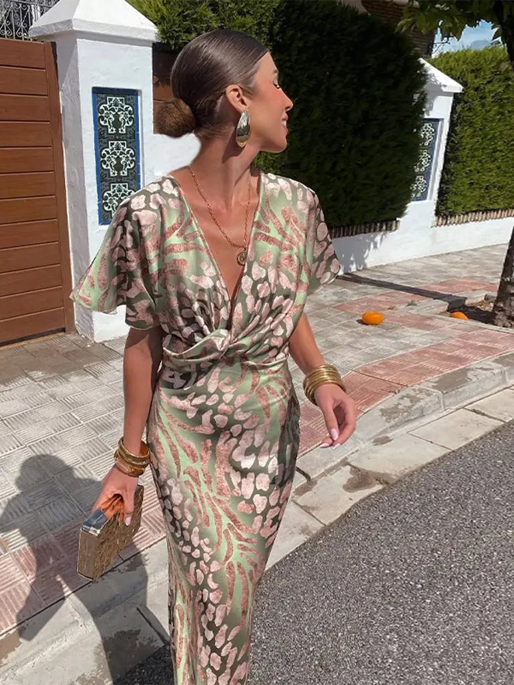 Clarandra | Women's Midi Dress In Copper