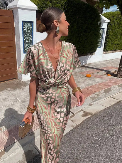 Clarandra | Women's Midi Dress In Copper