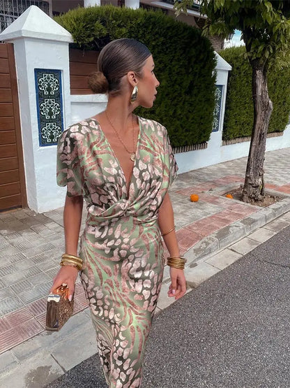 Clarandra | Women's Midi Dress In Copper