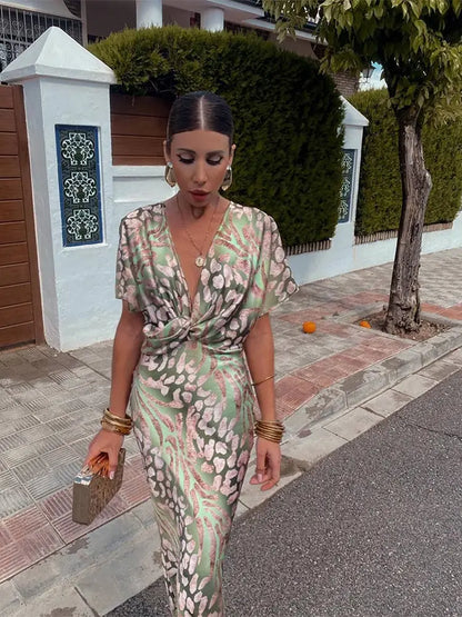 Clarandra | Women's Midi Dress In Copper