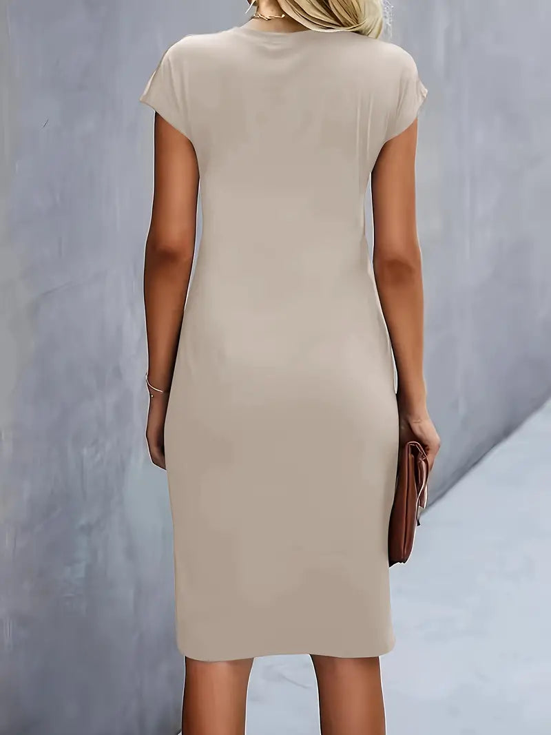 Katrien | Women's Elegant Midi Dress with a Flattering Fit