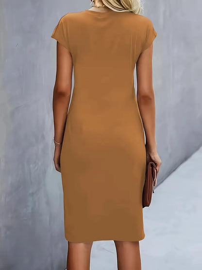 Katrien | Women's Elegant Midi Dress with a Flattering Fit