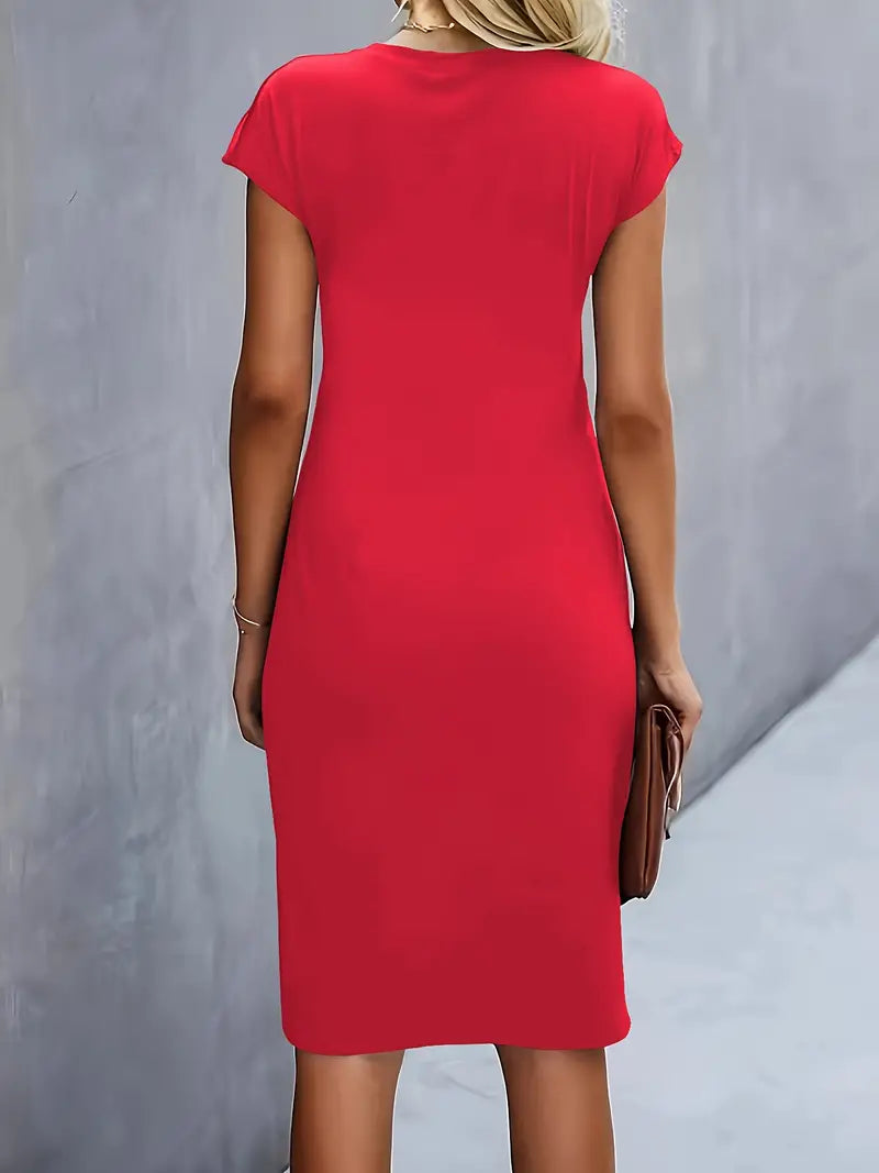 Katrien | Women's Elegant Midi Dress with a Flattering Fit