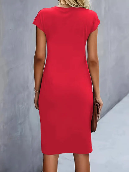 Katrien | Women's Elegant Midi Dress with a Flattering Fit