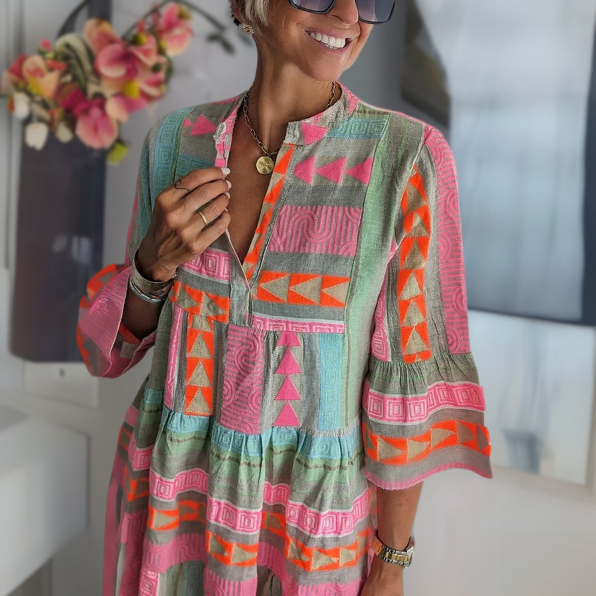 Evadne | Women's Chic and Effortless Midi Dress