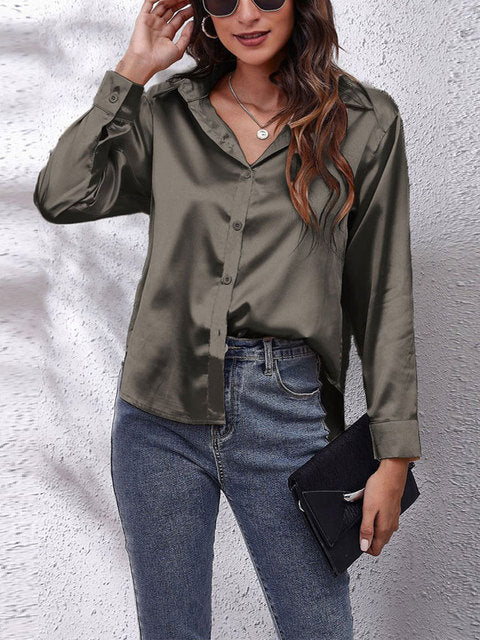 Women's Chic Long-Sleeve Shirt