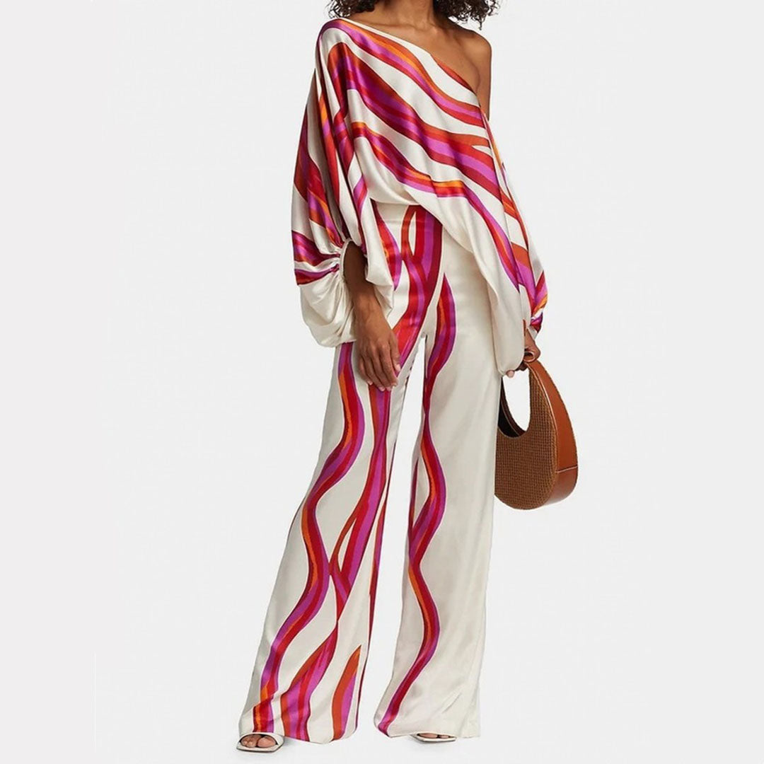 Women's Chic Summer Two-Piece Outfit, Trendy Style