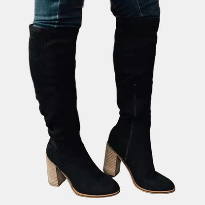 Peyton | Women's Cushioned Slip-On Heeled Boots