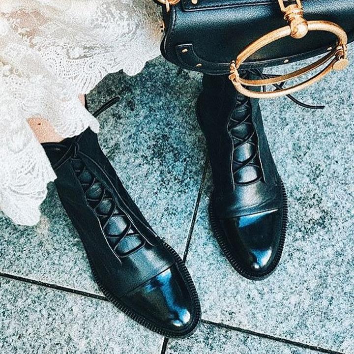 Selene | Women's Orthopedic Lace-Up Premium Heeled Boots