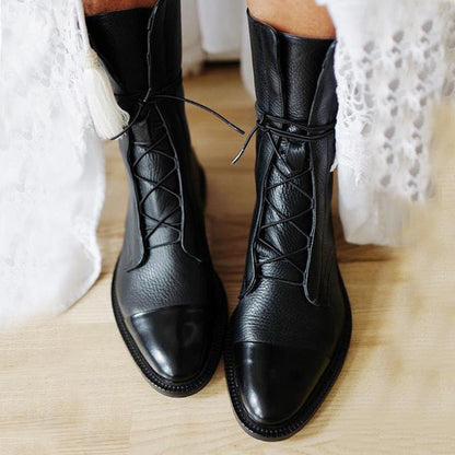 Selene | Women's Orthopedic Lace-Up Premium Heeled Boots