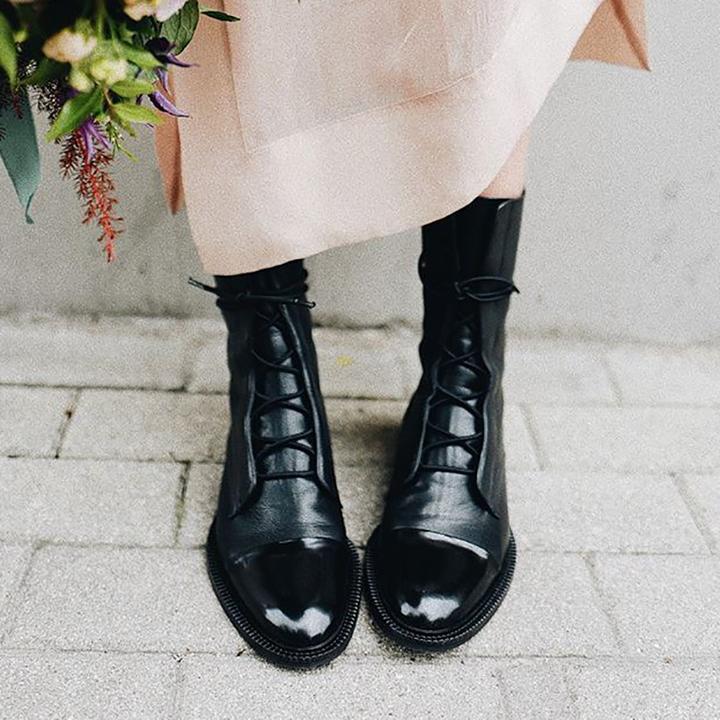 Selene | Women's Orthopedic Lace-Up Premium Heeled Boots