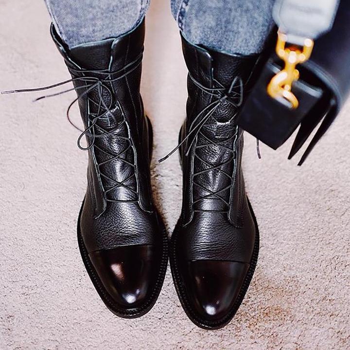Selene | Women's Orthopedic Lace-Up Premium Heeled Boots