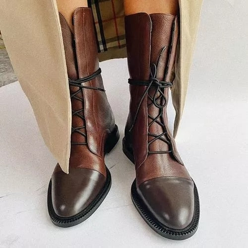 Selene | Women's Orthopedic Lace-Up Premium Heeled Boots
