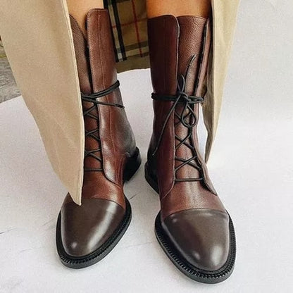 Selene | Women's Orthopedic Lace-Up Premium Heeled Boots