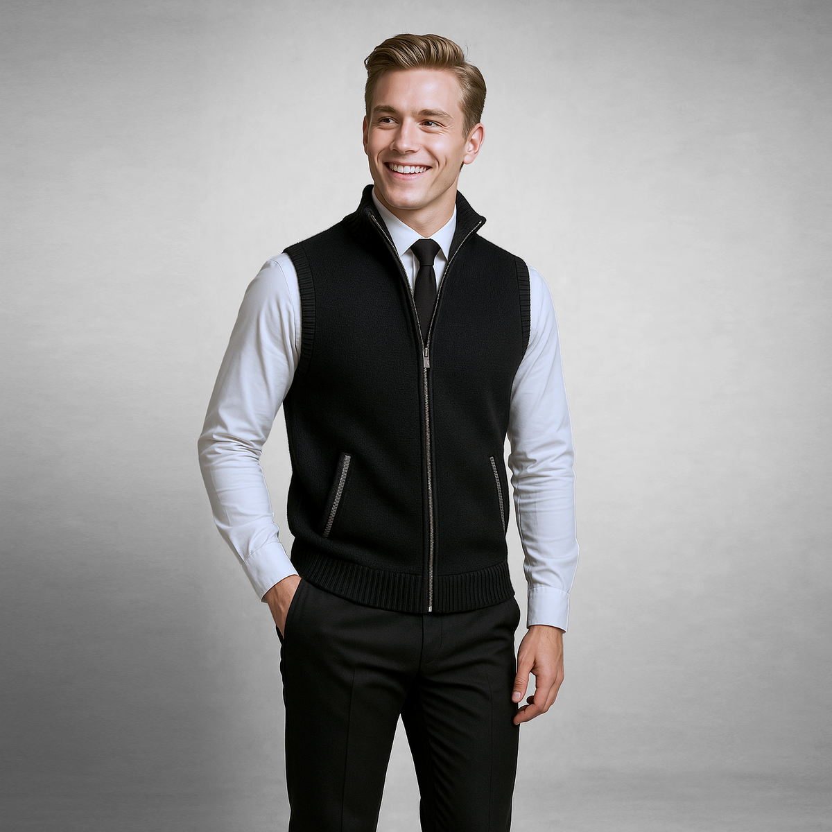Marcus | Men's Lightweight Zip Vest with Pockets