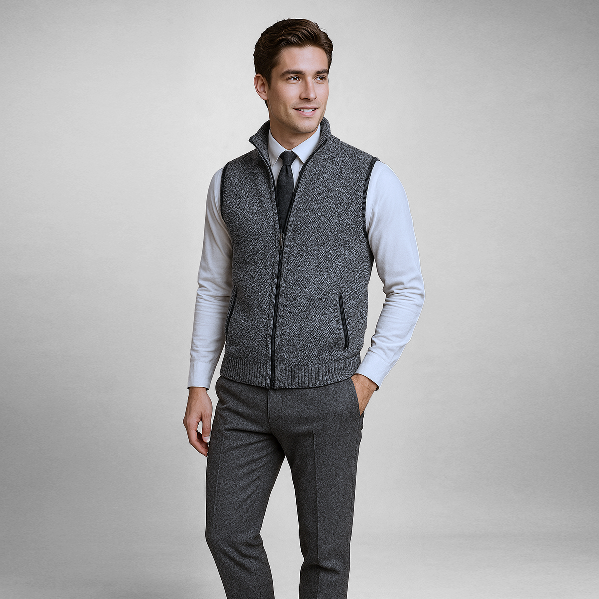 Marcus | Men's Lightweight Zip Vest with Pockets