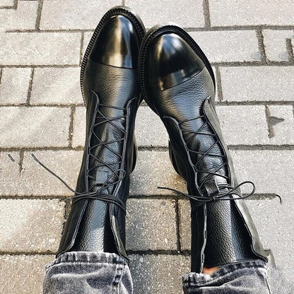 Selene | Women's Orthopedic Lace-Up Premium Heeled Boots