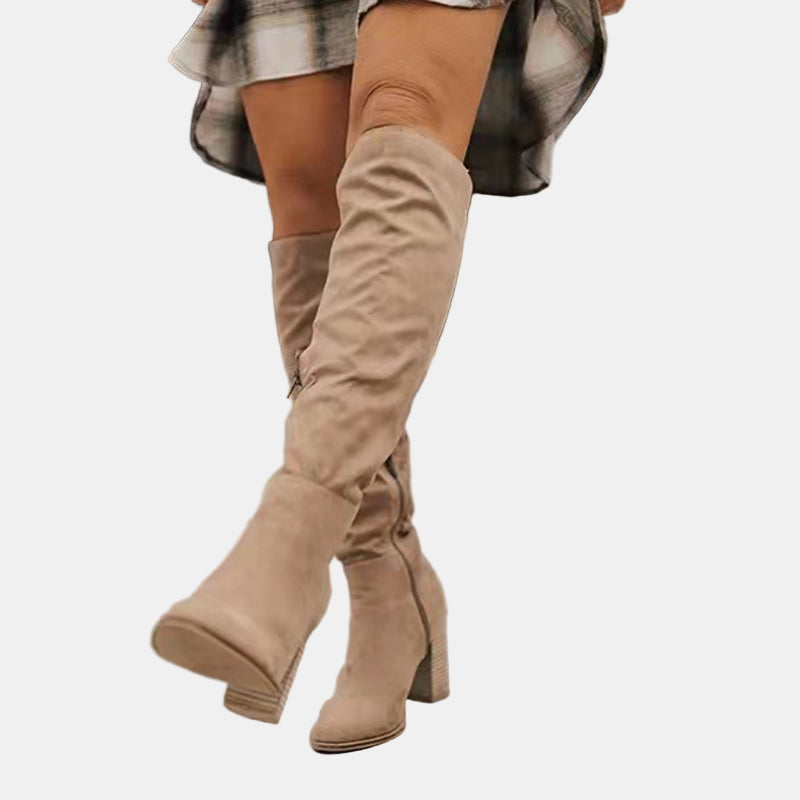 Peyton | Women's Cushioned Slip-On Heeled Boots