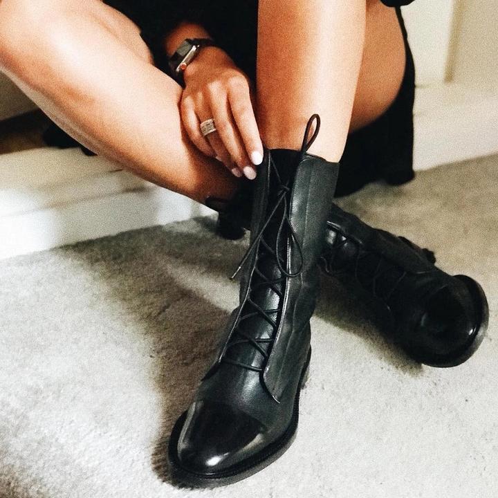 Selene | Women's Orthopedic Lace-Up Premium Heeled Boots