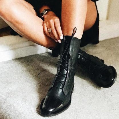 Selene | Women's Orthopedic Lace-Up Premium Heeled Boots