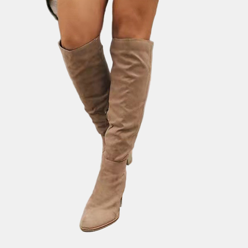 Peyton | Women's Cushioned Slip-On Heeled Boots