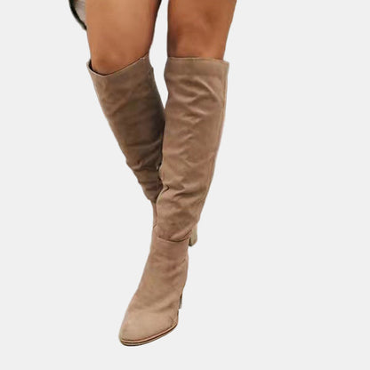Peyton | Women's Cushioned Slip-On Heeled Boots