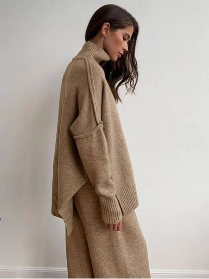 Liora | Women's Relaxed Turtleneck Set with Long Sleeve