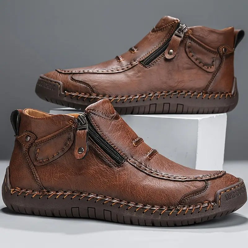 Klaus | Men's Cushioned Lace-Up Ergonomic Orthopedic Shoes