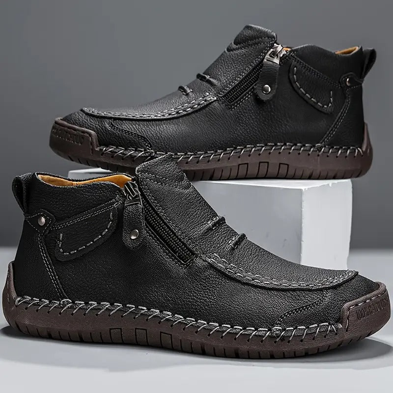 Klaus | Men's Cushioned Lace-Up Ergonomic Orthopedic Shoes