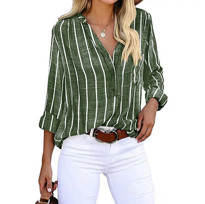 Giana | Women's Relaxed Striped Casual Blouse