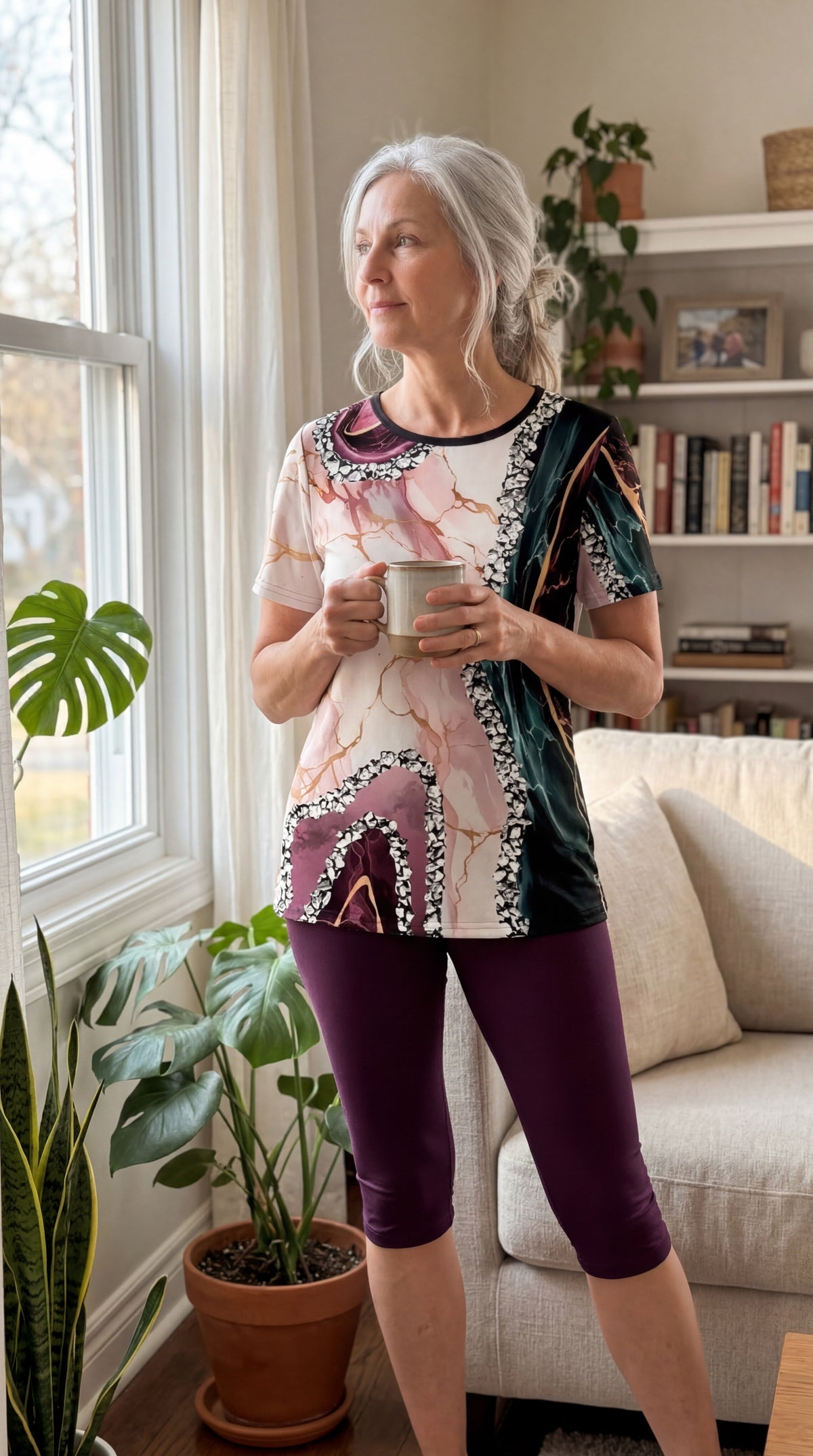 Luna | Women's Relaxed Stretchy Printed Two-Piece Outfit