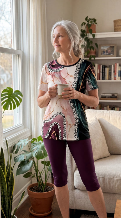 Luna | Women's Relaxed Stretchy Printed Two-Piece Outfit
