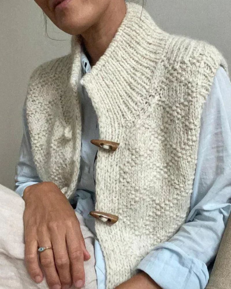 Ingrid | Women's Cozy Sleeveless Cardigan