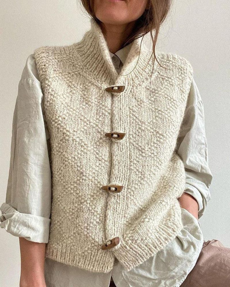 Ingrid | Women's Cozy Sleeveless Cardigan