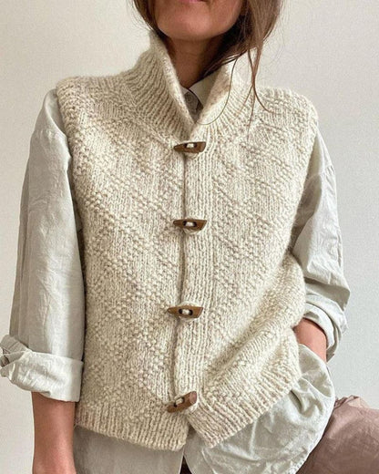 Ingrid | Women's Cozy Sleeveless Cardigan