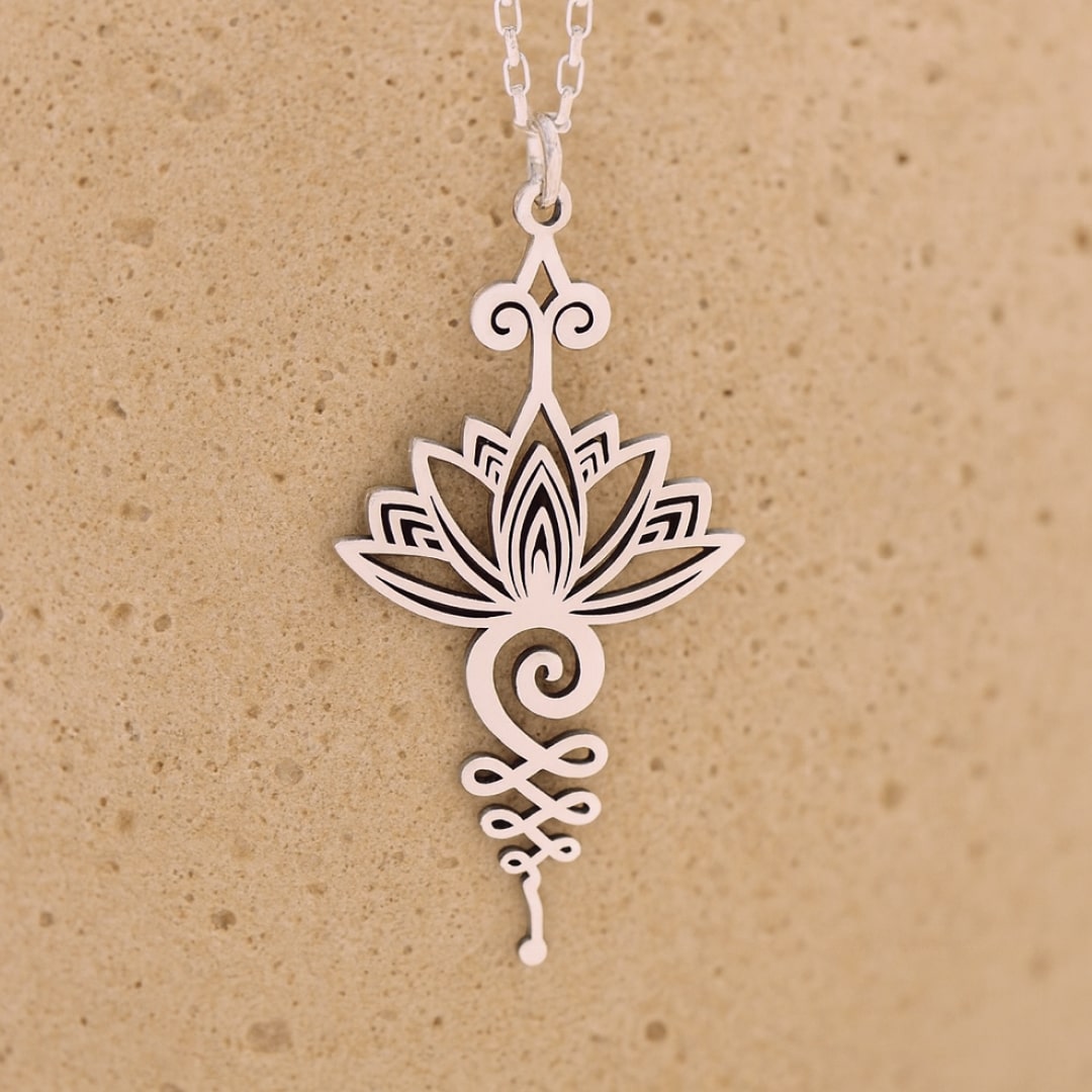 Posira Unalome Lotus Pendulum Pendant