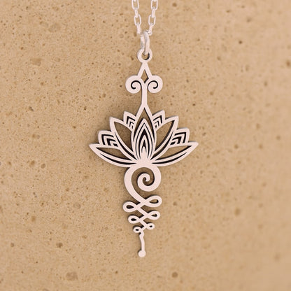 Posira Unalome Lotus Pendulum Pendant