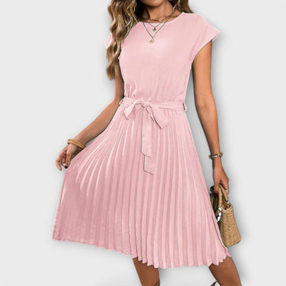 Claire | Women's Casual Pleated Midi Dress