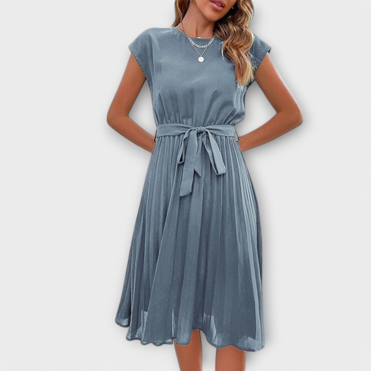 Claire | Women's Casual Pleated Midi Dress