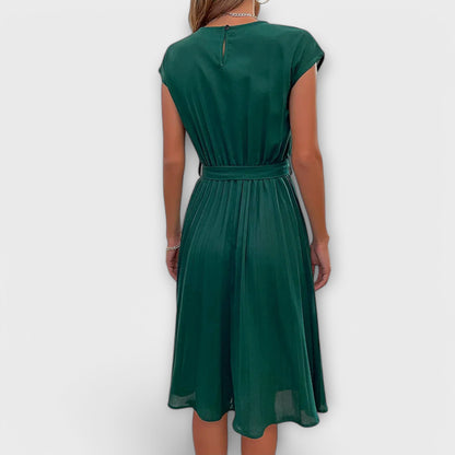 Claire | Women's Casual Pleated Midi Dress