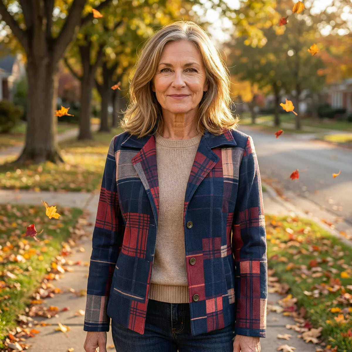 Joyce | Classic Plaid Jacket