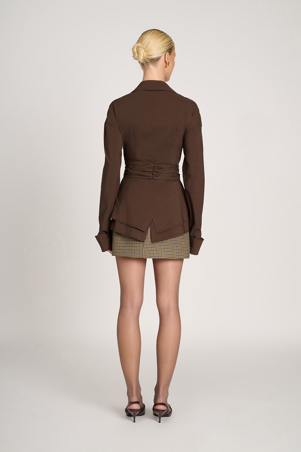 Freya | Women's Longline Tailored Wrap Shirt