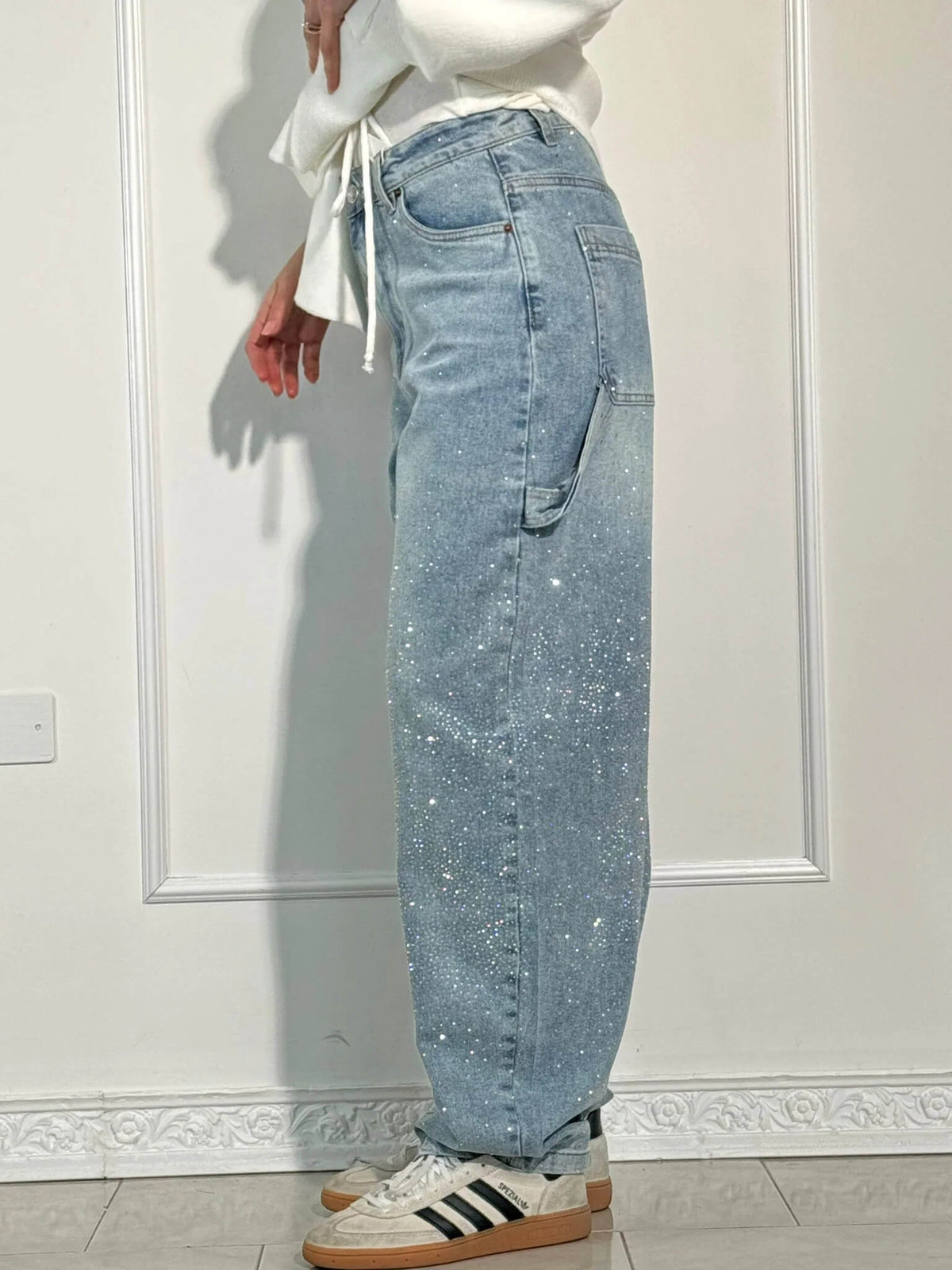 Violette | Women's High-Waisted Wide-Leg Trousers with Pockets