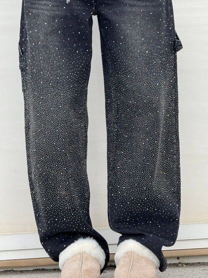 Violette | Women's High-Waisted Wide-Leg Trousers with Pockets