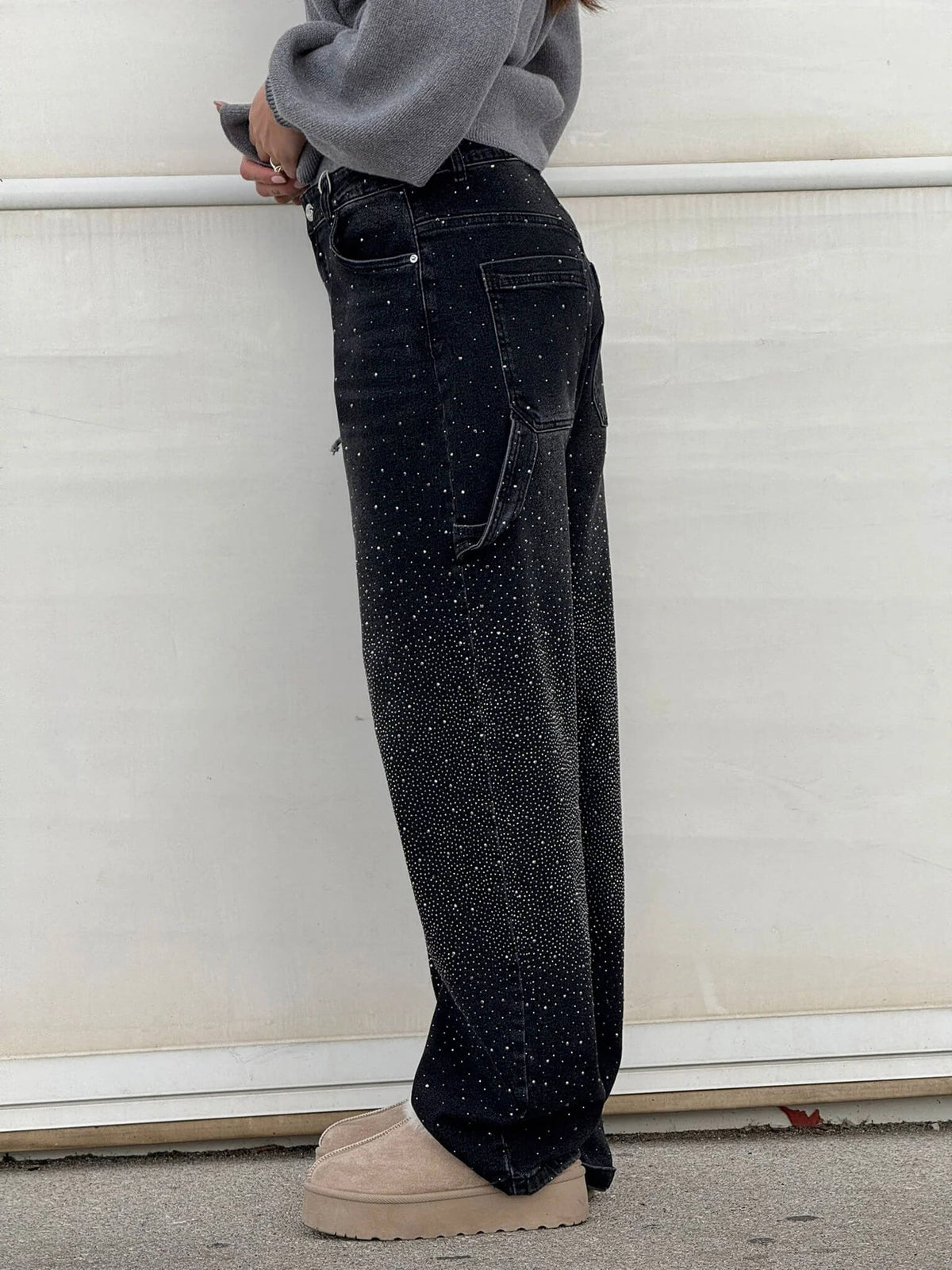 Violette | Women's High-Waisted Wide-Leg Trousers with Pockets