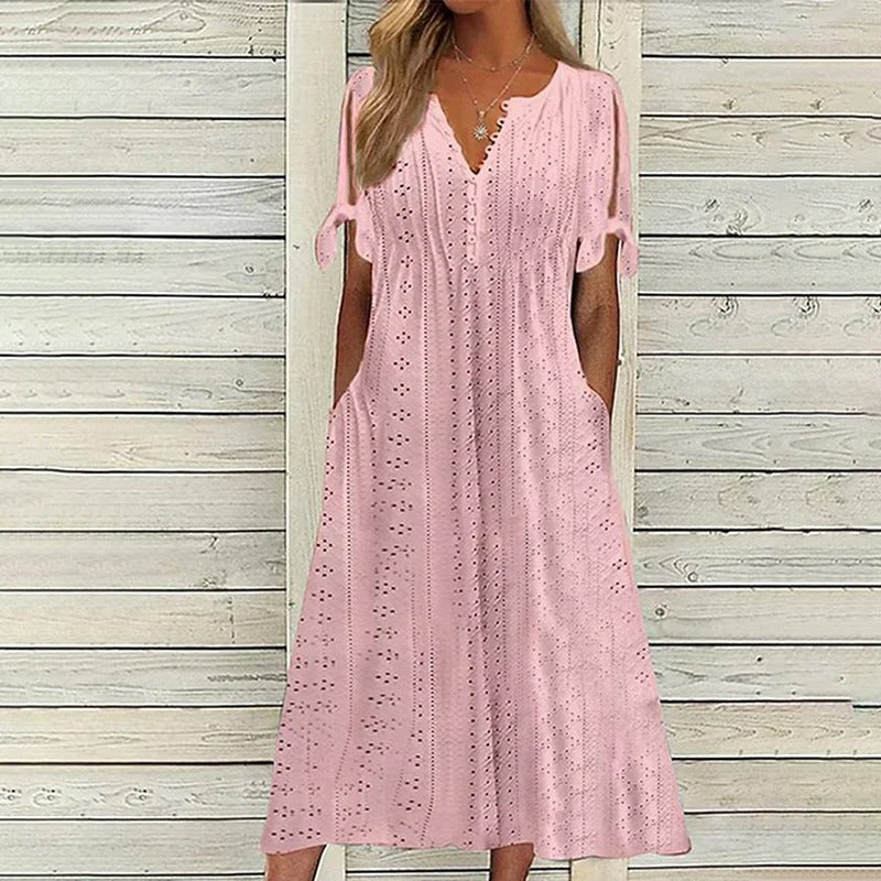 Fernie | Women's Sweet Breeze Midi Dress with Pockets