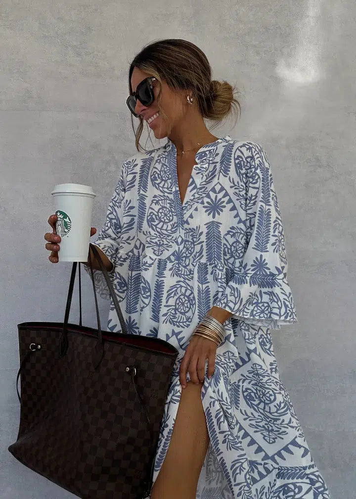 Idalina | Women's Chic Printed Dress